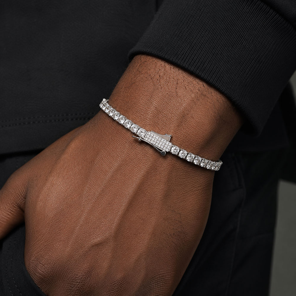 Tennis Bracelet Cubic - 3mm 4mm Iced Out Tennis Bracelet