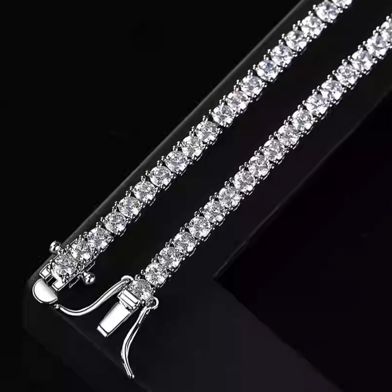 New 925 Sterling Silver 3MM Te - Tennis Bracelet Cubic recension och pris