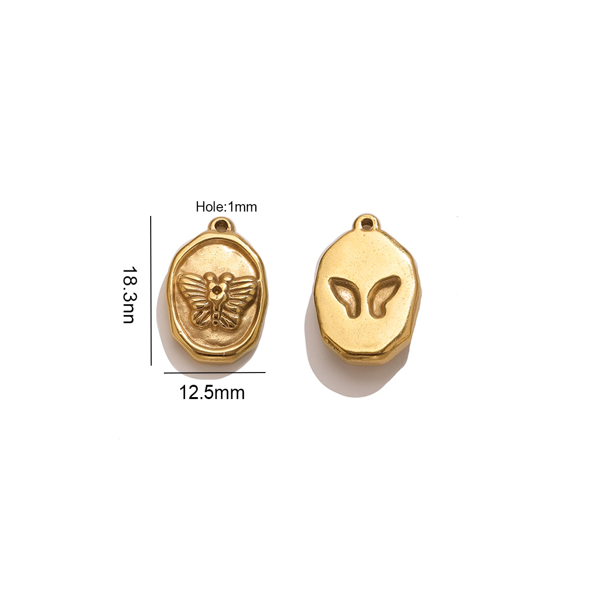 6pcs Oval Insect Butterfly Pen - Butterfly Pendant Necklace recension och pris
