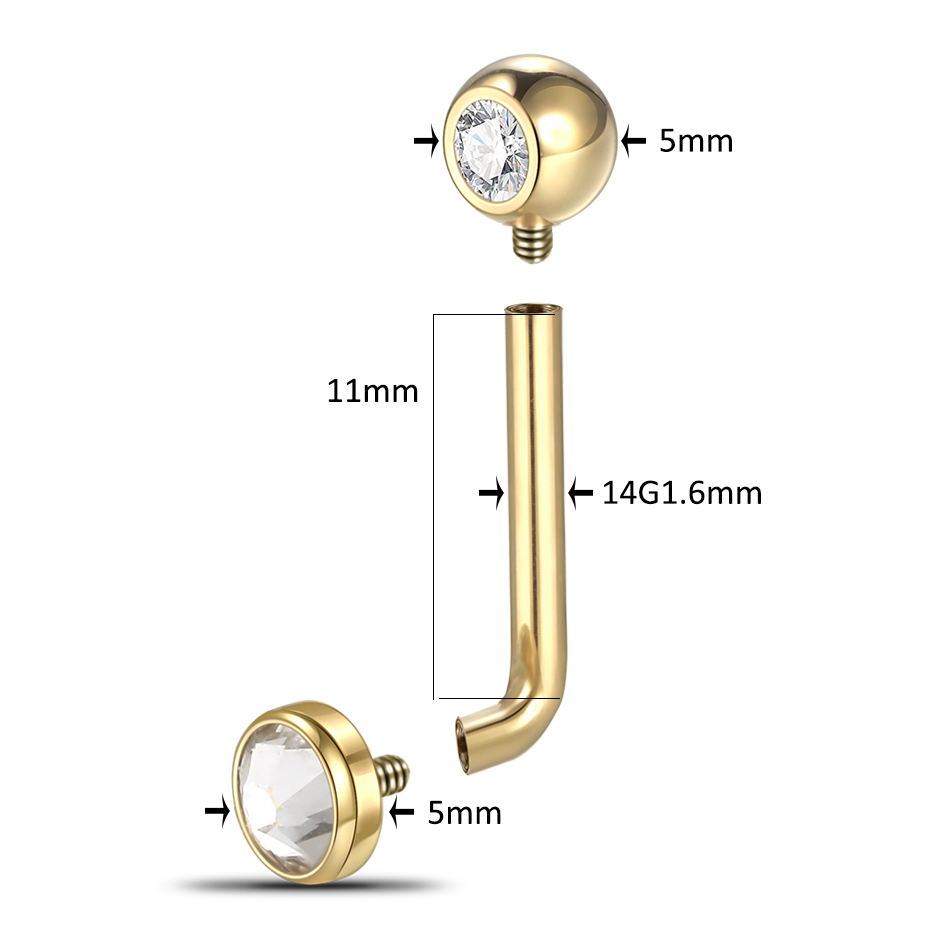 1/5PCS  Implant Grade Titanium - Christina Jewelry & Watches Marguerite Ørestik Forgyldt Sølv recension och pris