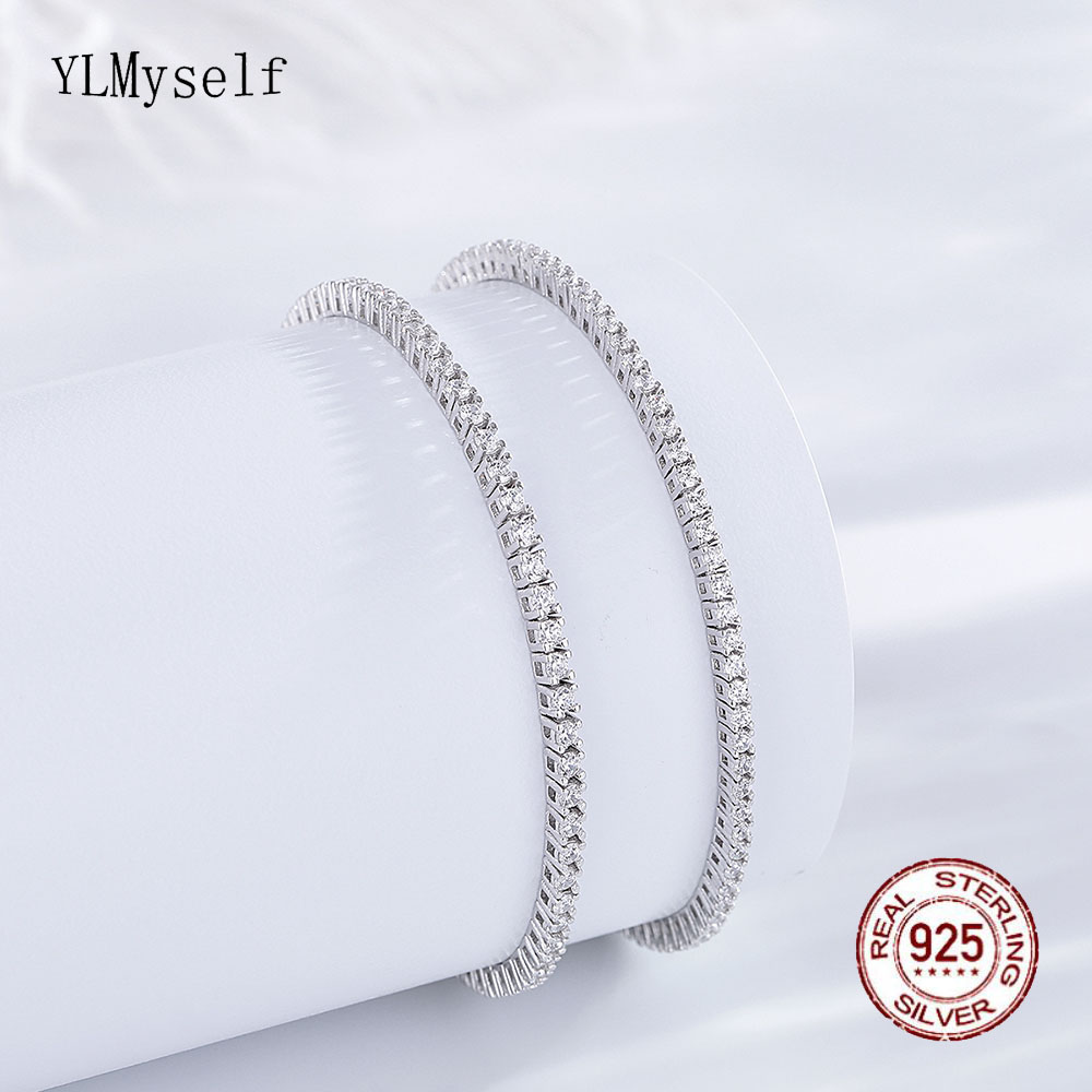 Real Silver 1.75mm/1.5mm White - Tennis Bracelet Cubic recension och pris