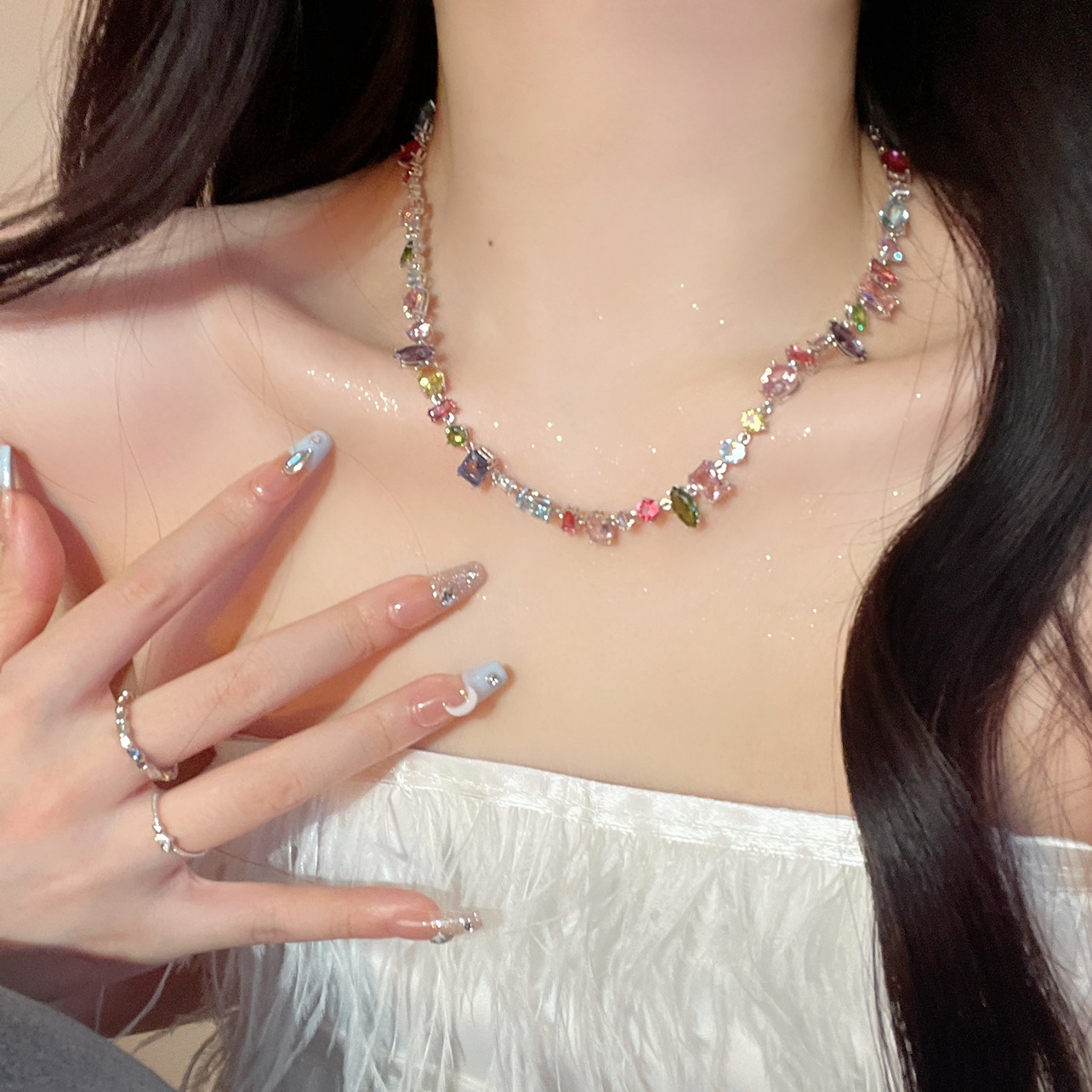 UWIN Zircon Beads Tennis Chain - Tennis Bracelet Cubic recension och pris