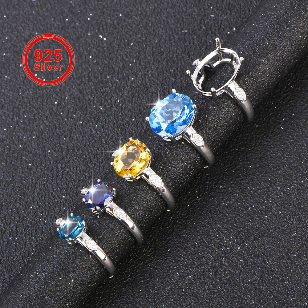 5x7-12x16mm Ring Blank 925 Ste - Sterling Silver Ring recension och pris