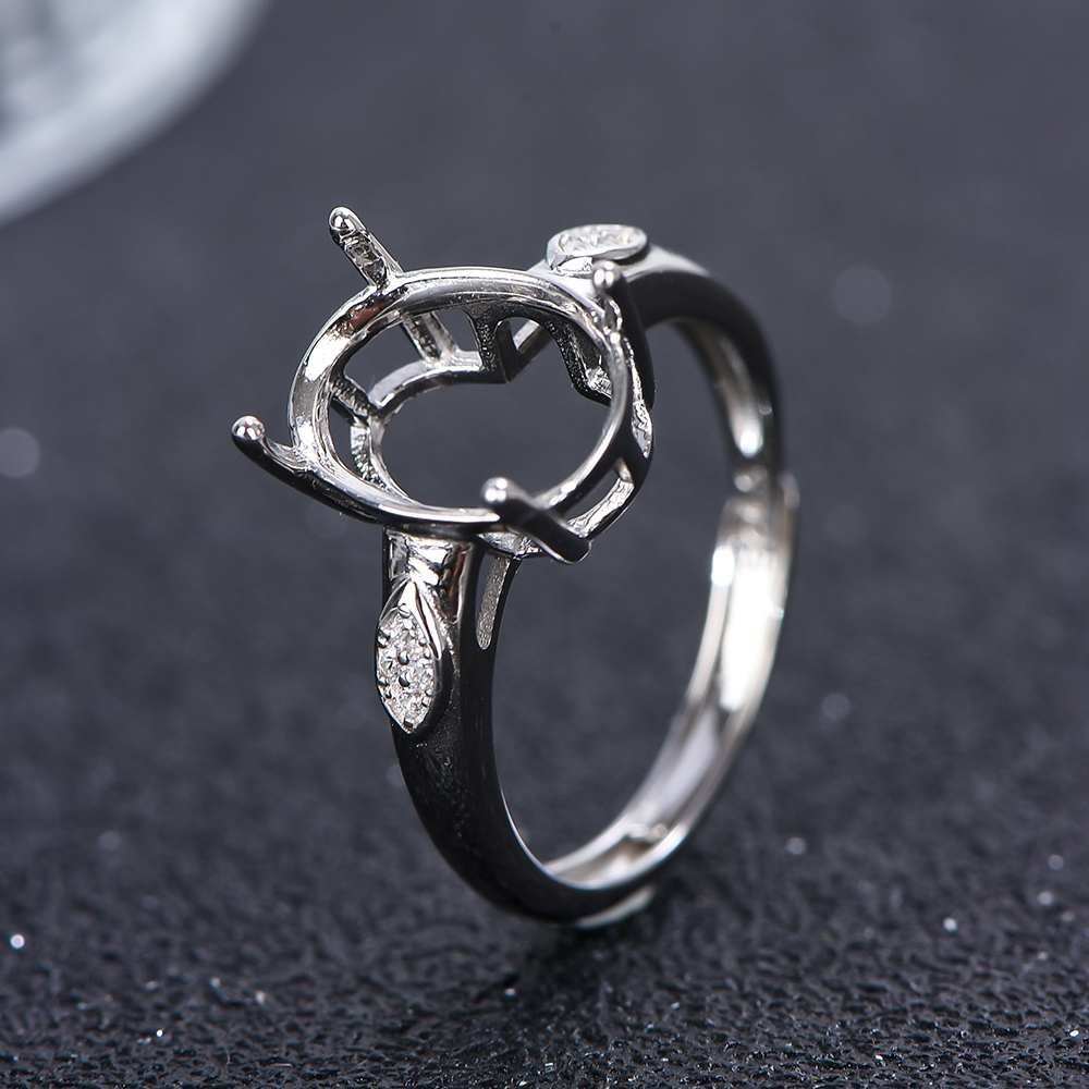 5x7-12x16mm Ring Blank 925 Ste - Sterling Silver Ring recension och pris