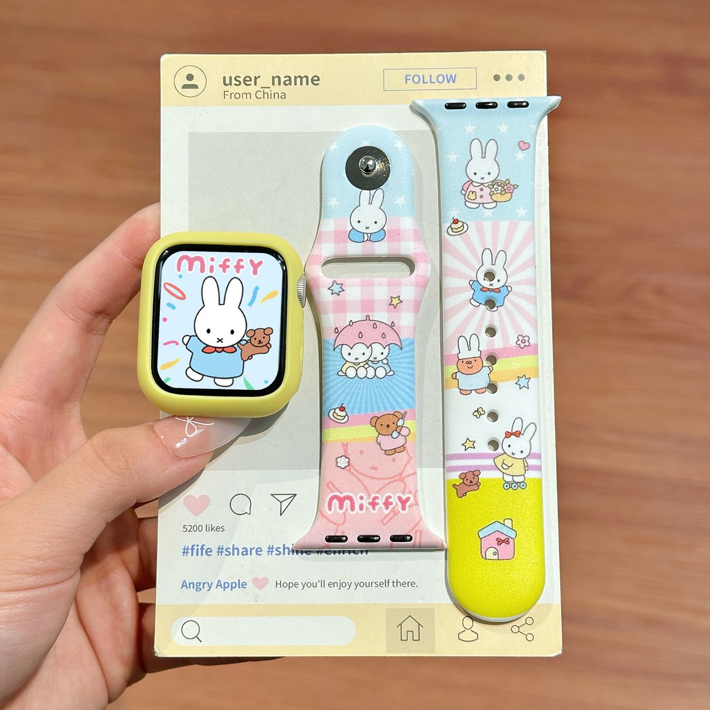 Dopamine Color Miffy Silicone  - Watch Strap Replacement recension och pris