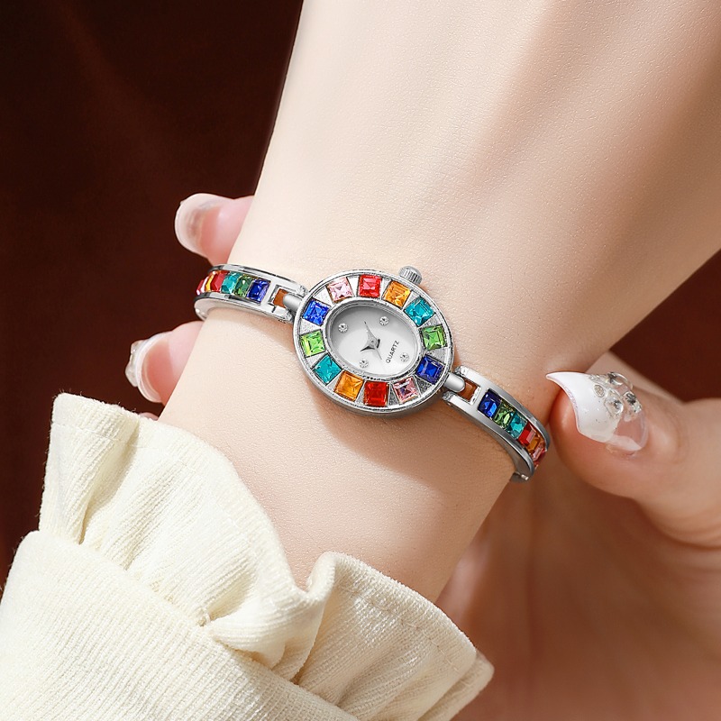 2pcs Elegant Colorful Rhinesto - Jewels On Watches recension och pris