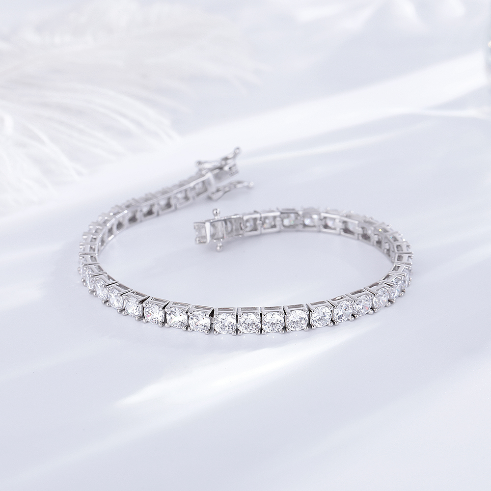 YLMyself 925 Silver Tennis Bra - Tennis Bracelet Cubic recension och pris