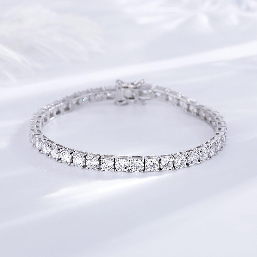 YLMyself 925 Silver Tennis Bra - Tennis Bracelet Cubic recension och pris