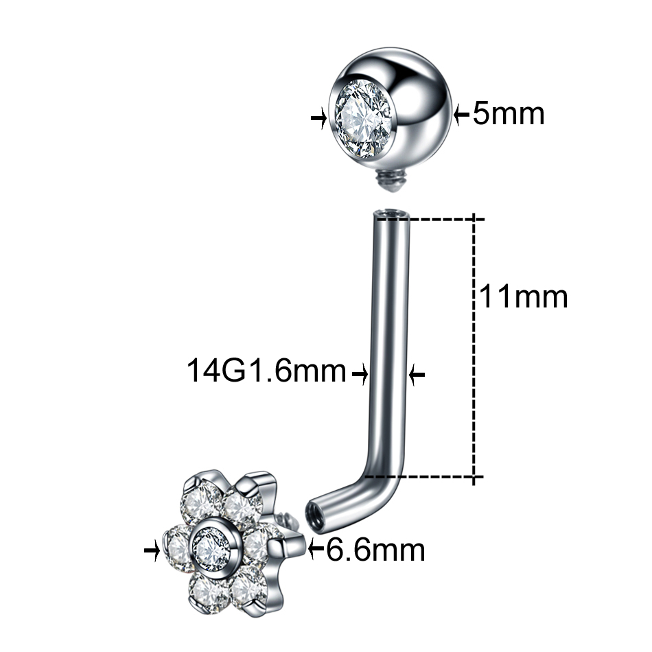 1PC ASTM F136 Titanium Intimat - Christina Jewelry & Watches Marguerite Ørestik Forgyldt Sølv recension och pris